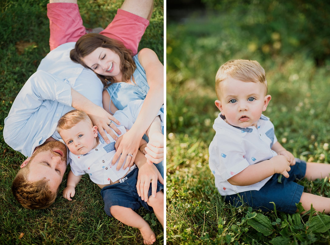 Roanoke family photography session on the Greenway.