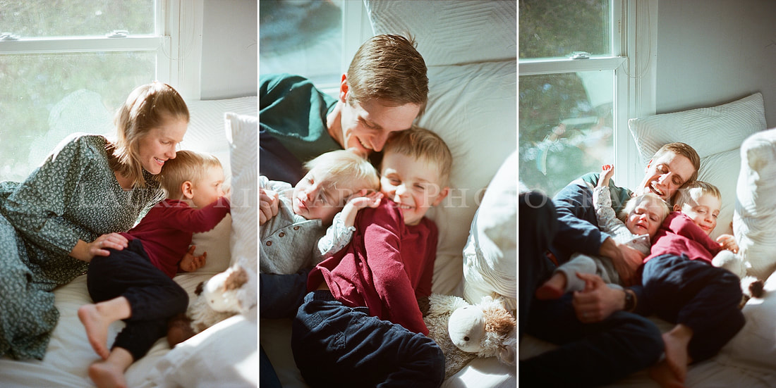 at-home family session in charlottesville, virginia