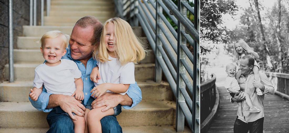 Father-daughter family session in Roanoke, Virginia, by Laura Richards Photography