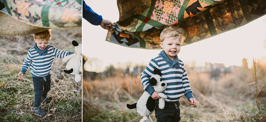Bright and playful family photography by Charlottesville portrait artist Laura Richards