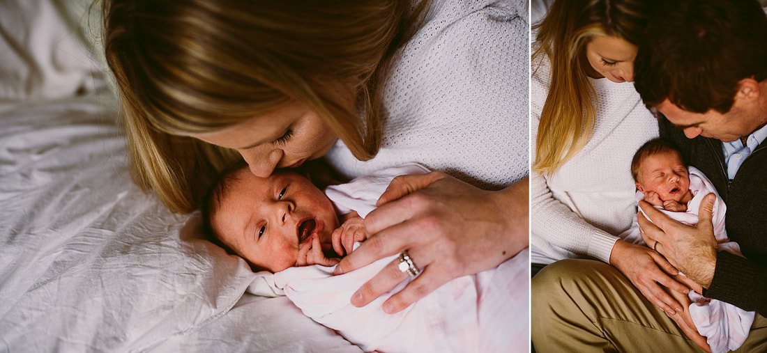 Highlights from a natural-light at-home newborn session in Roanoke, Virginia