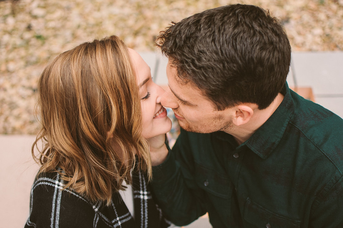 Erica & Nik: A Downtown Roanoke Engagement Session at Hotel Roanoke. By Laura Richards Photography