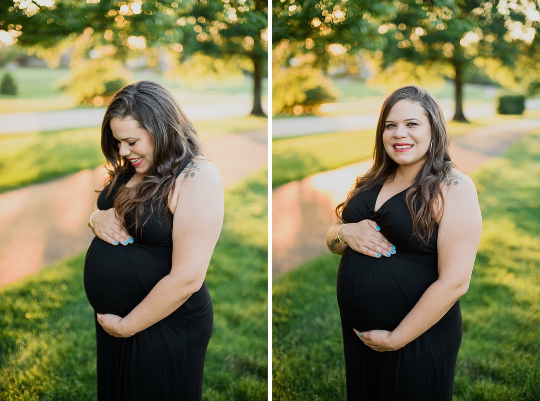 Summer maternity session at Waters Edge Golf Course on Smith Mountain Lake by Laura Richards Photography