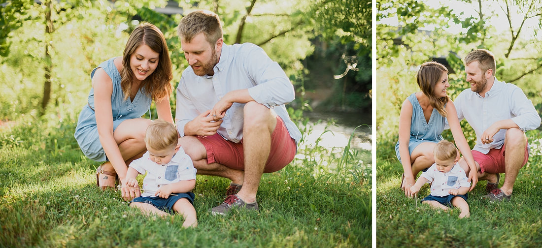 Roanoke family photography session on the Greenway.