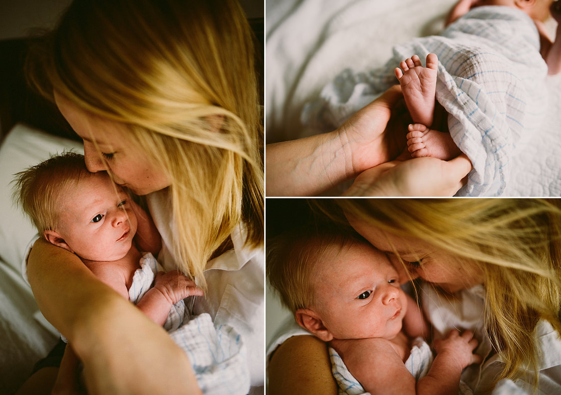 Documentary newborn session by Laura Richards Photography - Charlottesville, Virginia