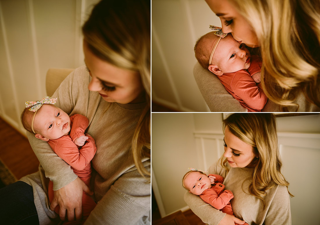 at-home mother-baby portraits 