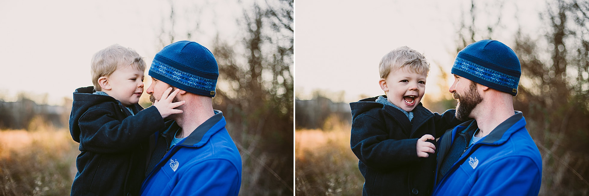 Father-son images from a family session in Roanoke, Virginia, by Laura Richards Photography