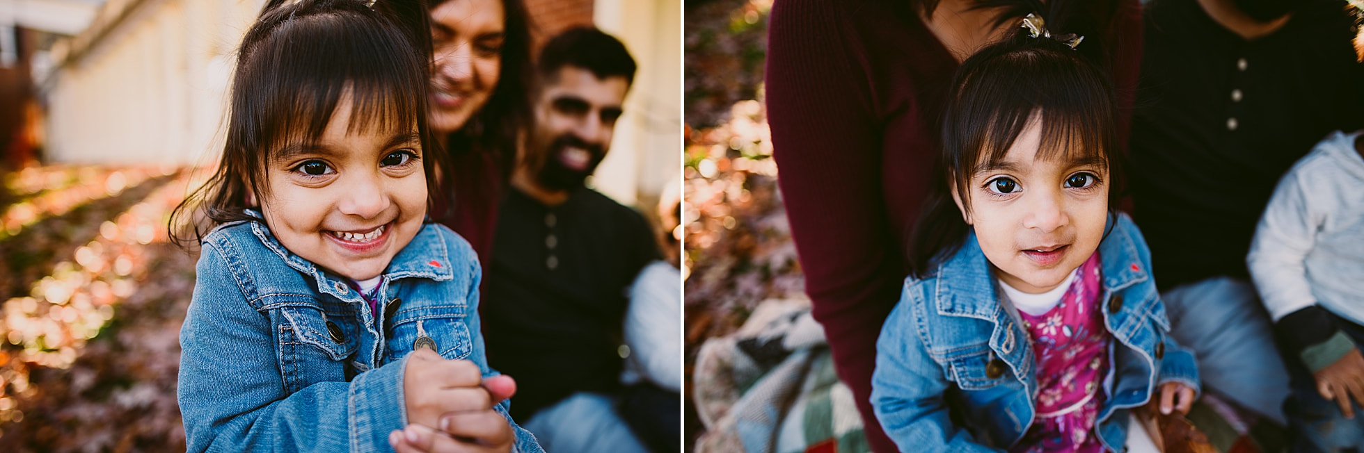 Cute authentic portraits during this UVA family session