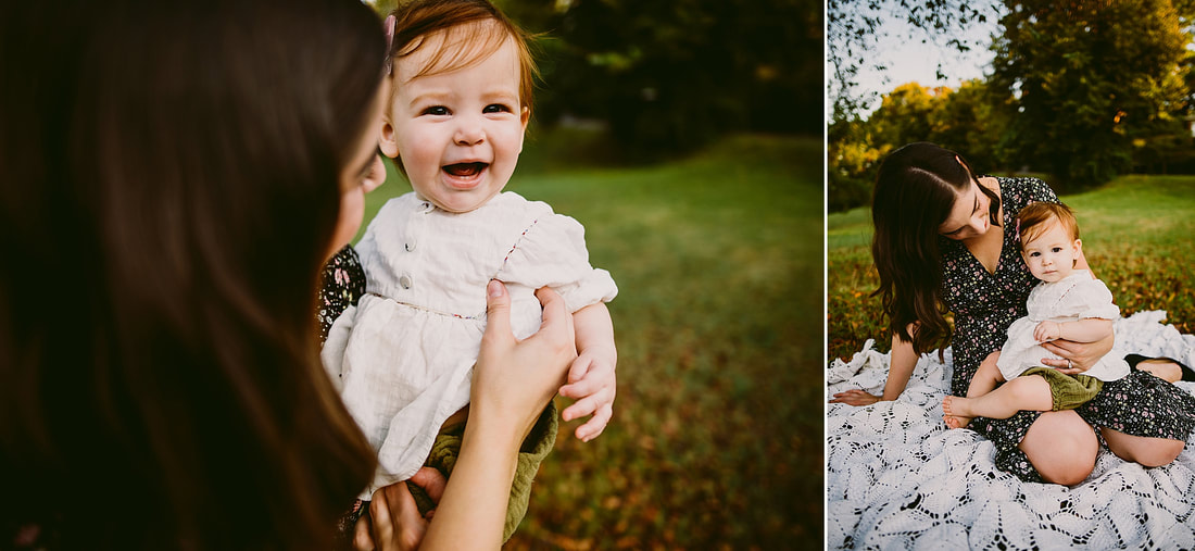 Sweet mom and daughter portraits by Virginia family photographer Laura Richards