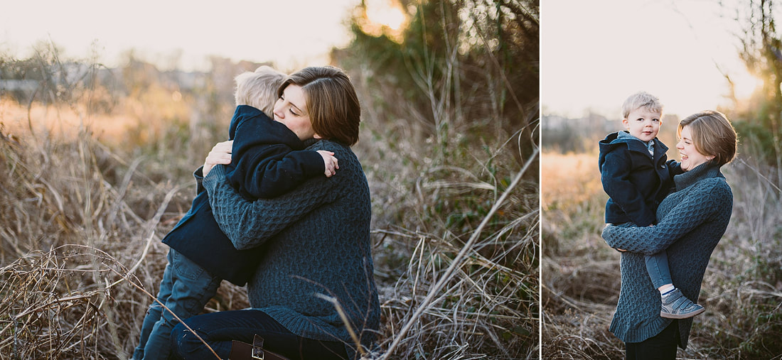 Mother-son maternity session in Roanoke, Virginia, by Laura Richards Photography