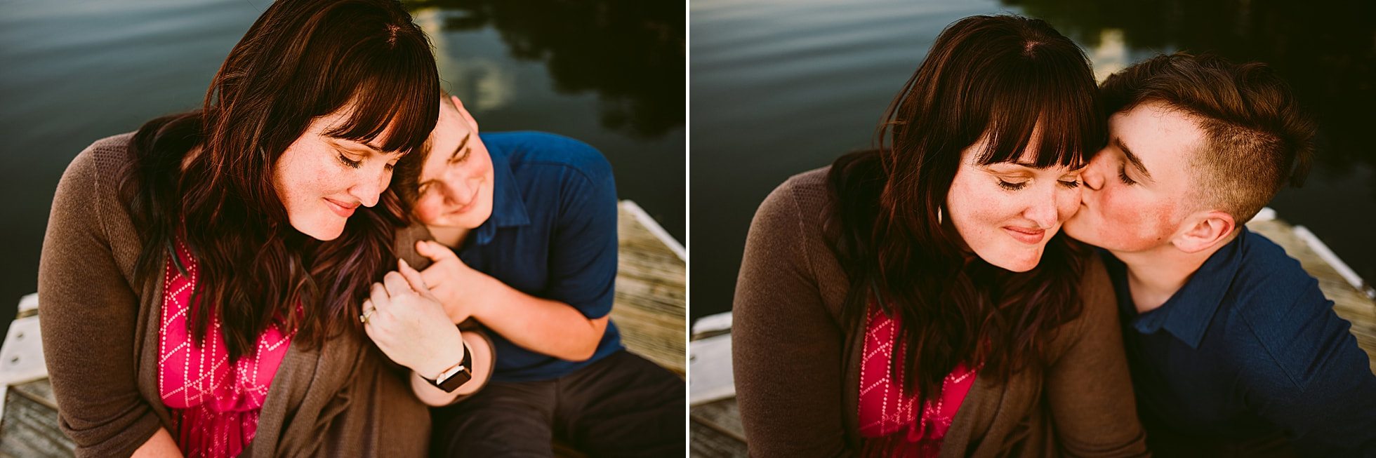 Mother-son photography at Carvins Cove in Roanoke, Virginia