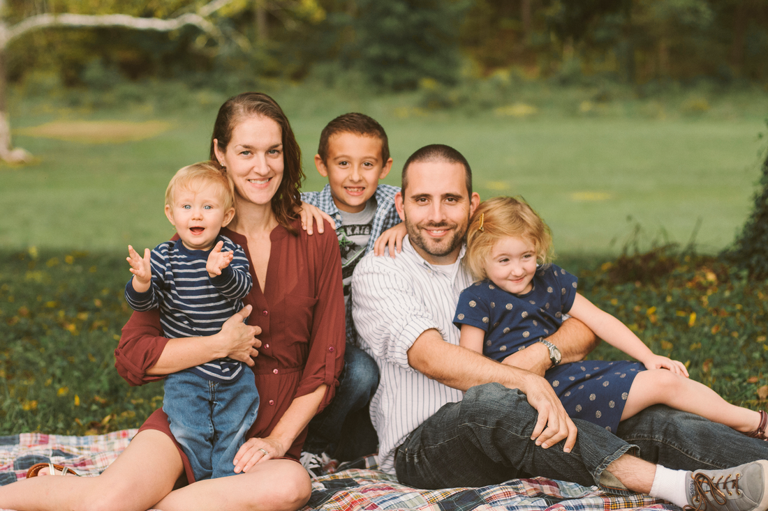 Family of Five Portrait Session at Fishburn Park in Roanoke VirginiaPicture