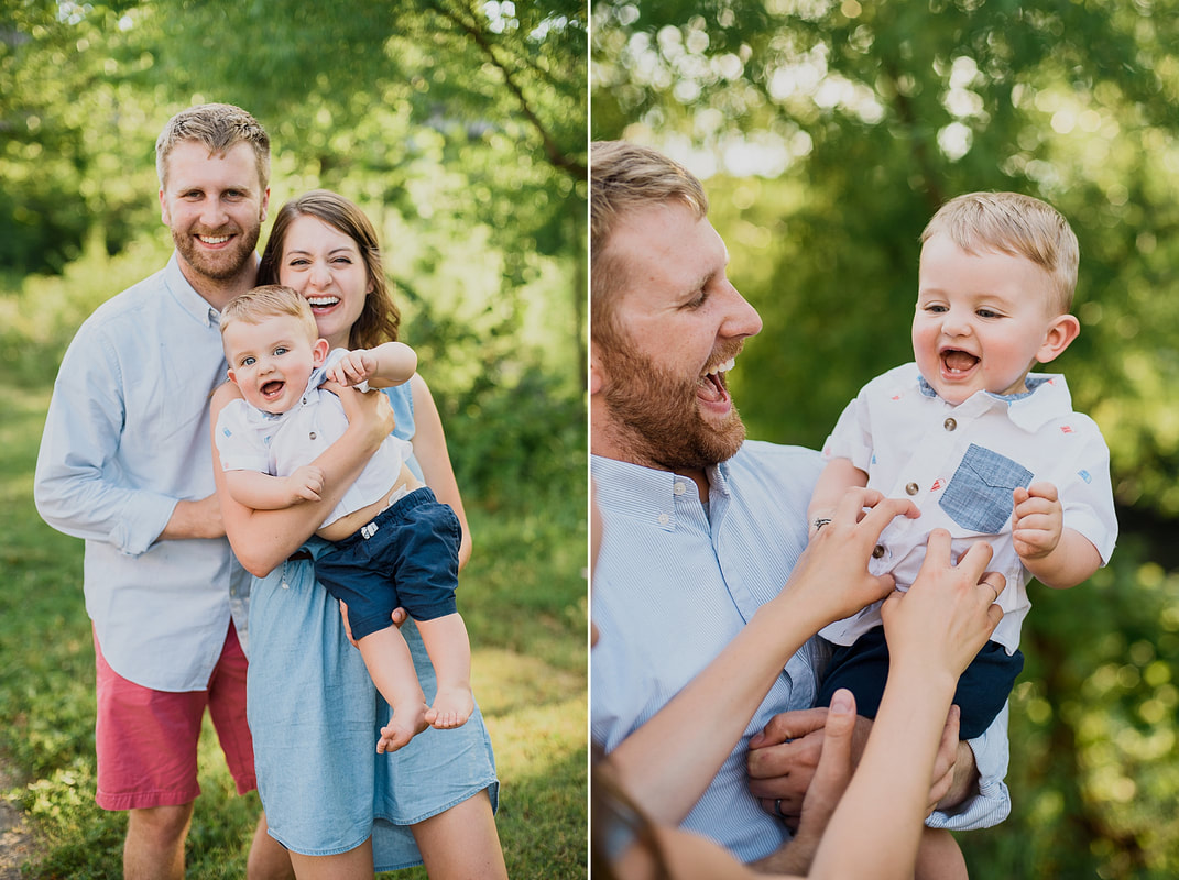 Family photography session on the Roanoke Greenway, by Laura Richards Photography
