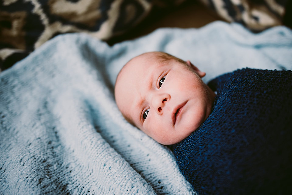 at-home newborn portrait by charlottesville photographer laura richards