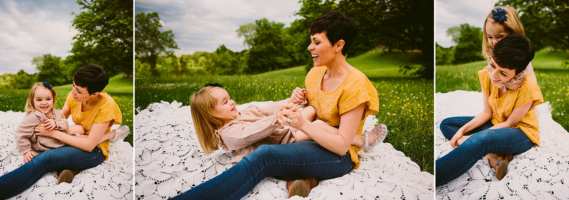 A bright and fun mother-daughter session in Roanoke, Virginia