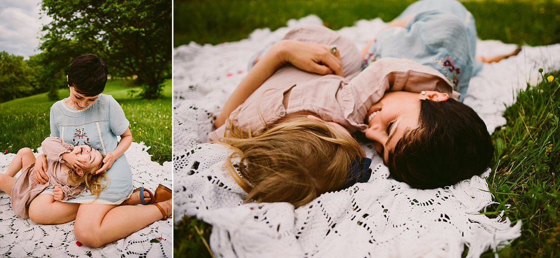 Mother-daughter family photography by Laura Richards in southwest Virginia