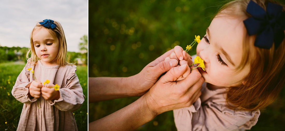 Crisp, bright and colorful mother-daughter session by Charlottesville photographer Laura Richards