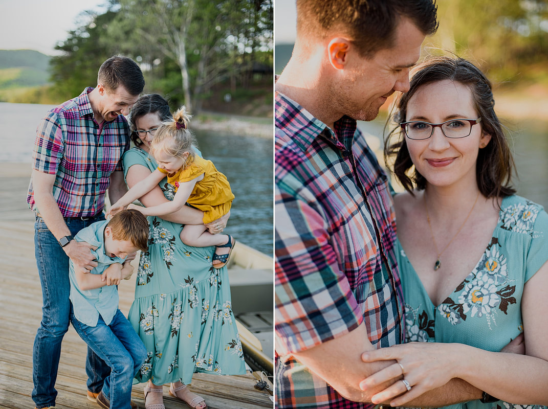 Family photography session at Carvins Cove Natural Reserve in Roanoke, Virginia, by Laura Richards Photography