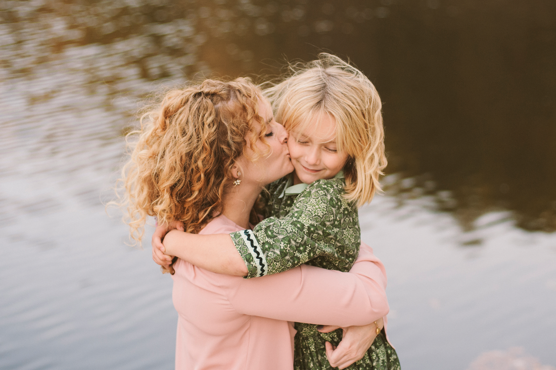 Beautiful Mother Daughter Session at Loch Haven Lake in Roanoke Virginia