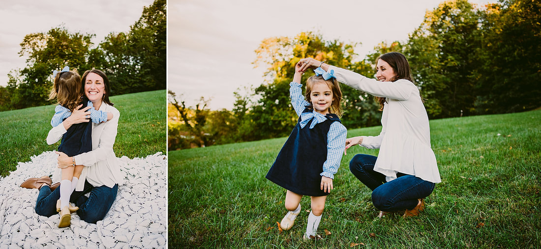 Fun mother-daughter portraits by Laura Richards Photography