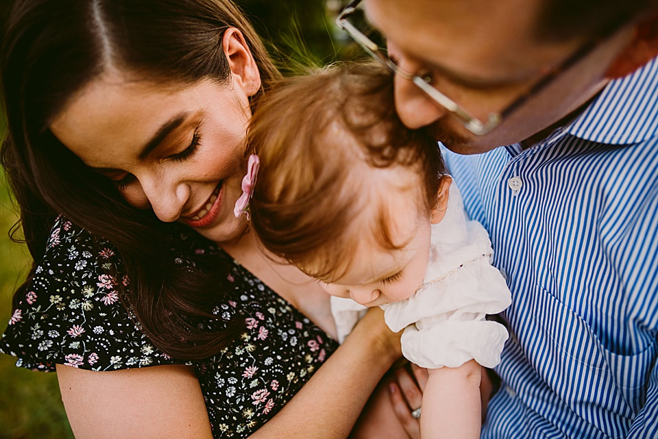 Intimate family portrait by Charlottesville photographer Laura Richards