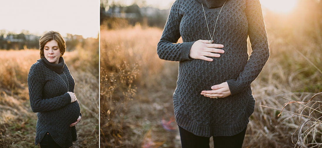 Outdoor maternity session by family photographer Laura Richards - Charlottesville, Virginia