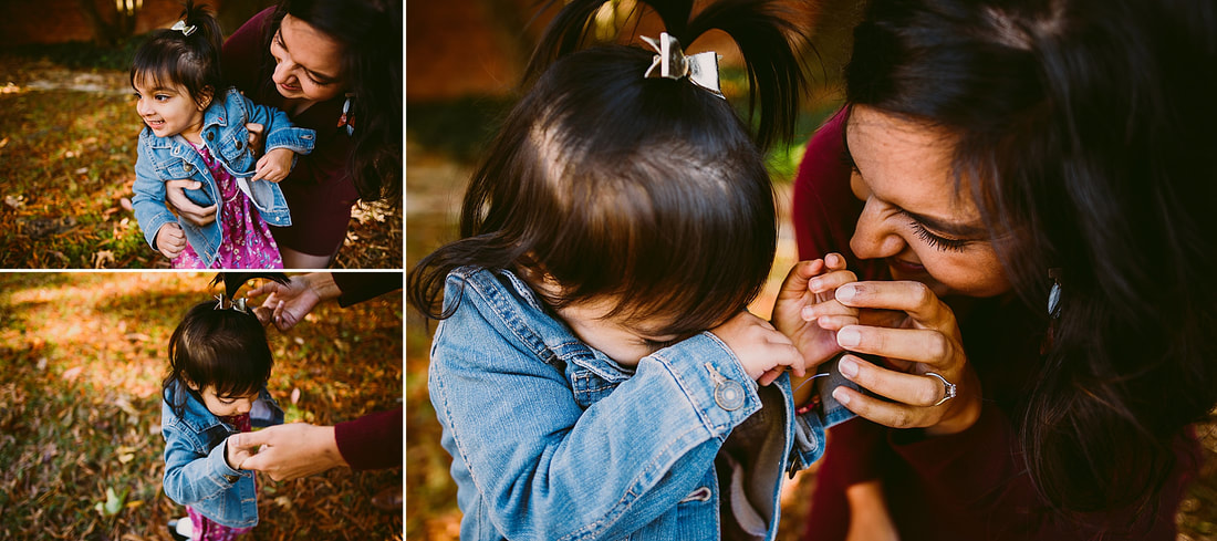 Mother-daughter lifestyle portraits during a family session in Charlottesville, Virginia