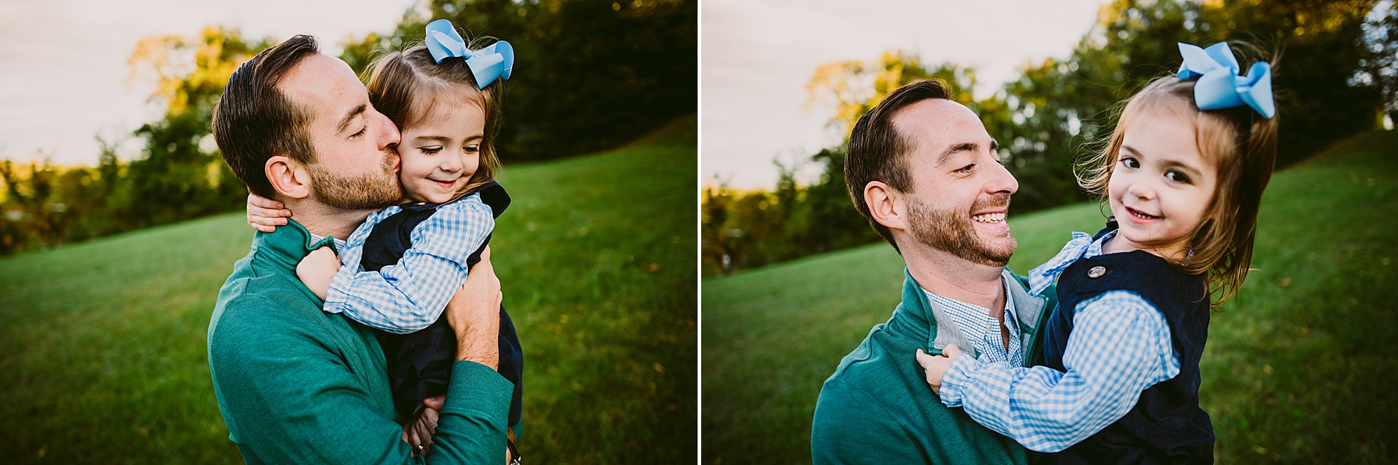 Emotional father-daughter portraits by Charlottesville photography Laura Richards