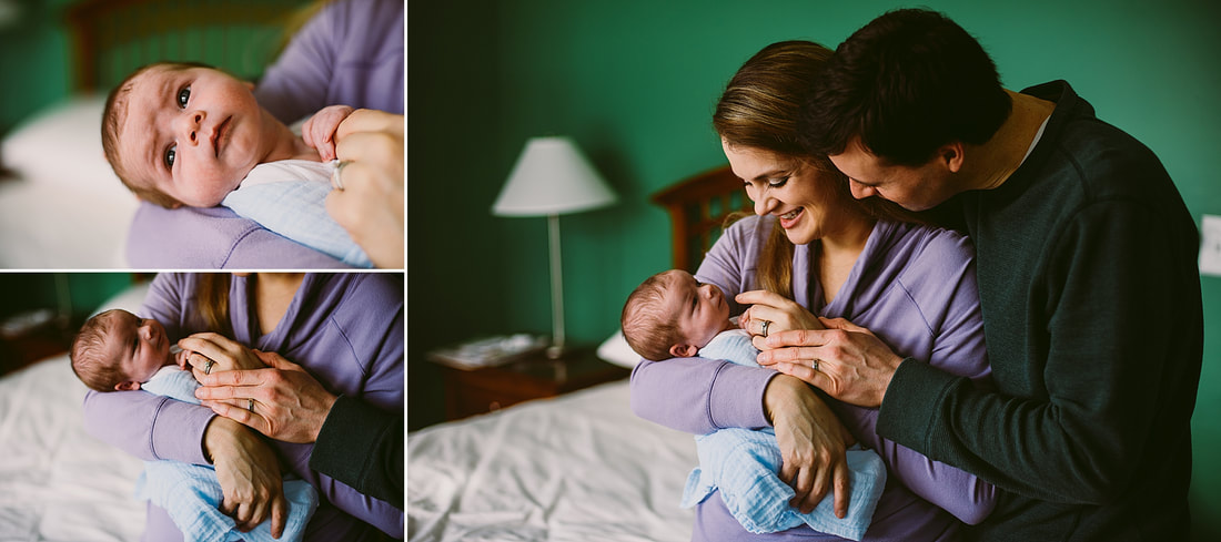 A new family of three documented in their Roanoke, Virginia, home by Laura Richards Photography
